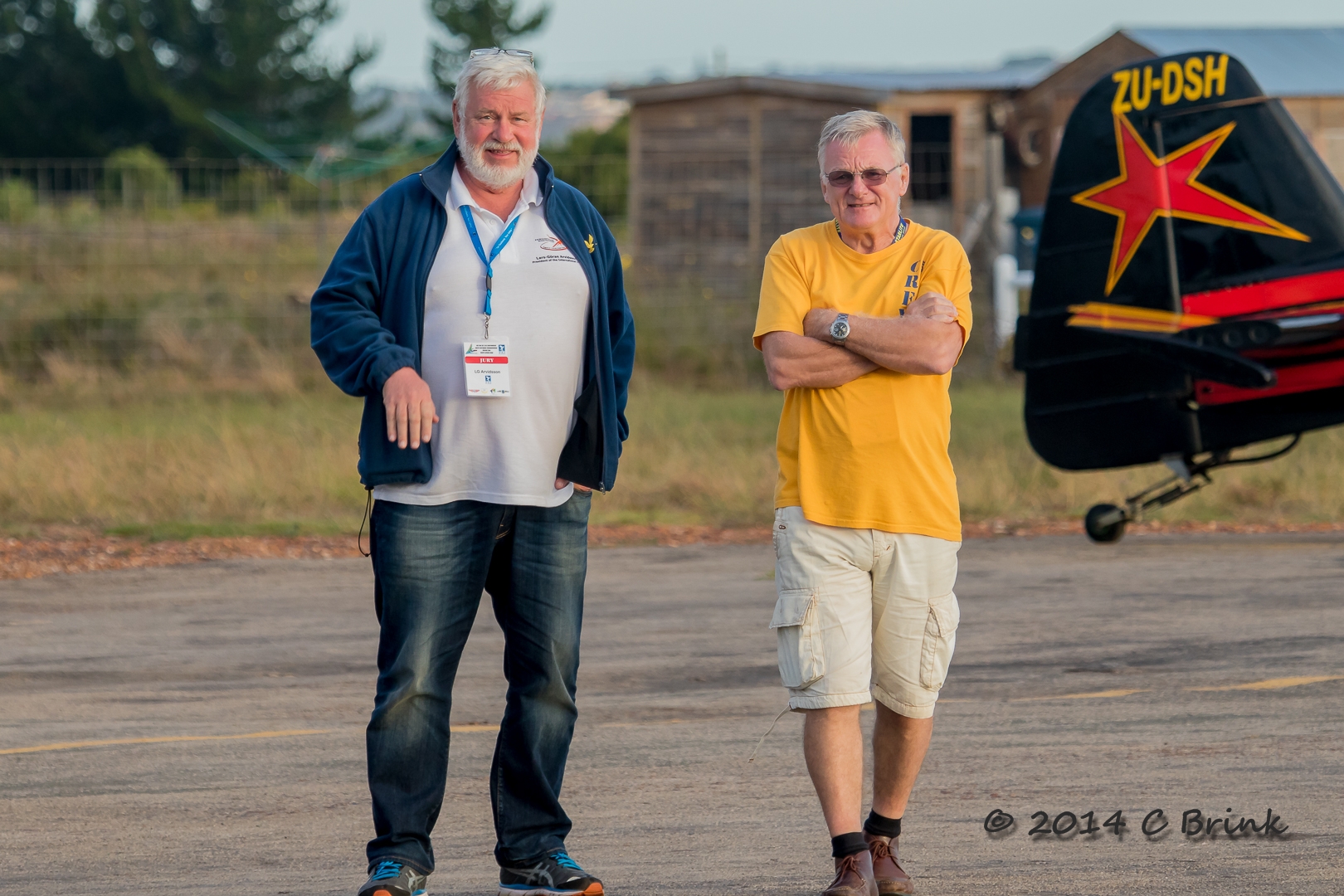 FAI YAKWAC - IWAC 2014 - LG Arvidsson - FAI CIVA President - Alan CASSIDY (UK) - Jury and Aerobatic Guru -.JPG